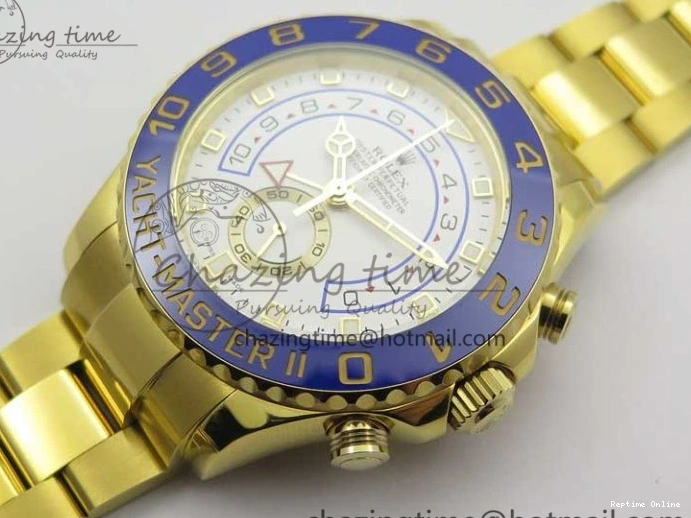 0209 ComfortFit YachtMaster II 2017 baselworld 116688 YG Blue Ceramic JF 1:1 Best Edition on YG Bracelet A 3063